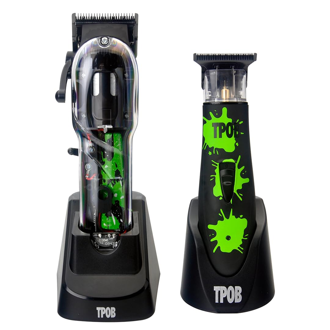 Set de Tondeuse TPOB noir avec tondeuse et tondeuse à barbe