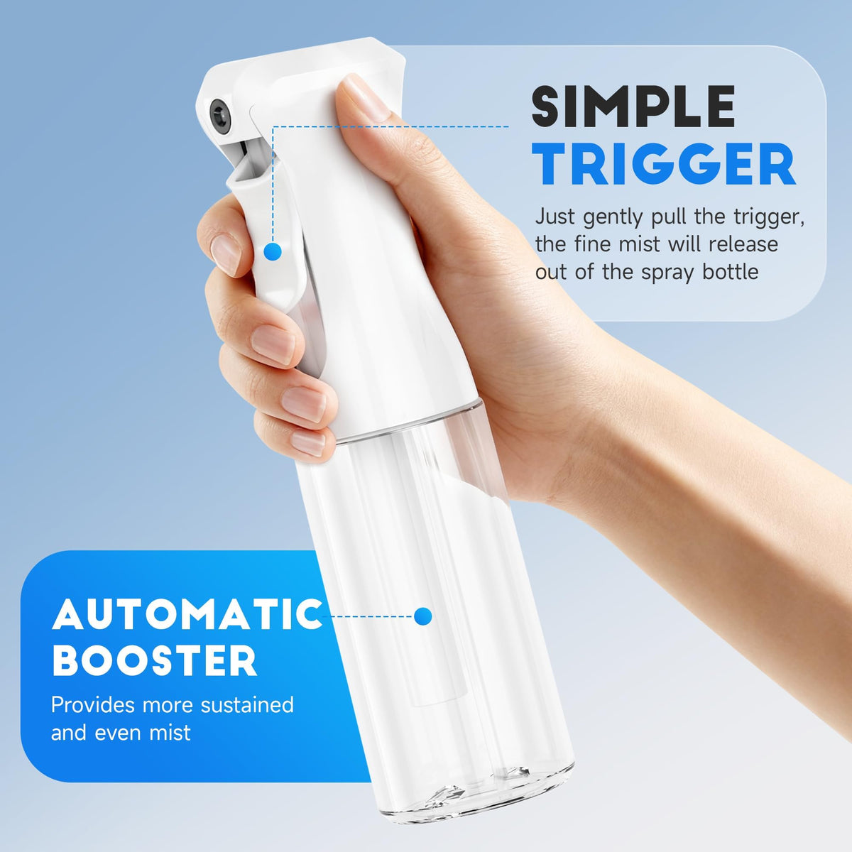 Set de trois bouteilles spray Plaode dans leur emballage