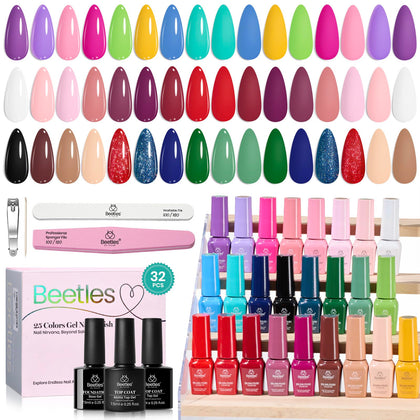 Set de vernis à ongles beetles avec 25 bouteilles colorées