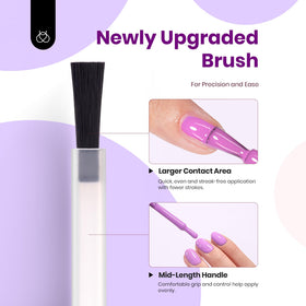 Set de vernis à ongles Beetles avec six teintes variées sur fond neutre