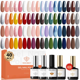Set de vernis à ongles en gel modelones avec 36 couleurs et paillettes