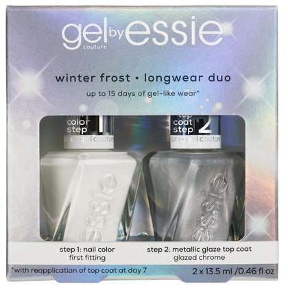 Set de vernis à ongles essie avec vernis blanc et chrome