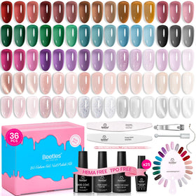 Set de vernis à ongles gel beetles avec 25 couleurs variées