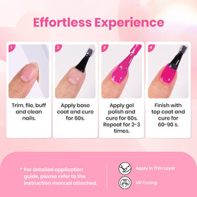 Set de vernis à ongles gel beetles avec accessoires