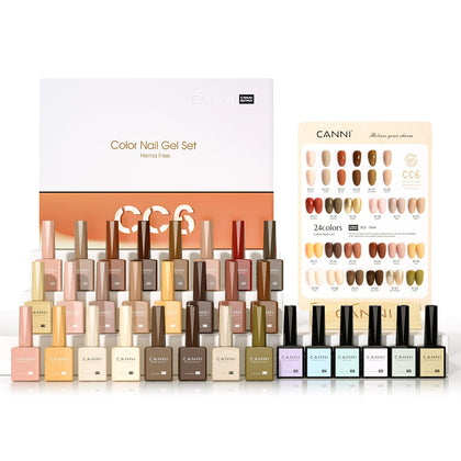 Set de vernis à ongles gel CANNI 30Pcs 9ML avec bouteilles colorées