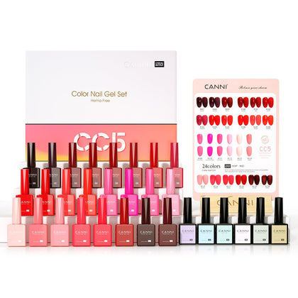 Set de vernis à ongles gel CANNI 30Pcs avec bouteilles colorées