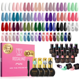 Set de vernis à ongles gel ROSALIND 25pcs avec 20 couleurs et accessoires