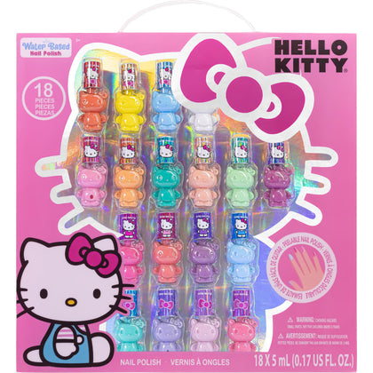 Set de vernis à ongles Hello Kitty 18 pièces avec différentes couleurs