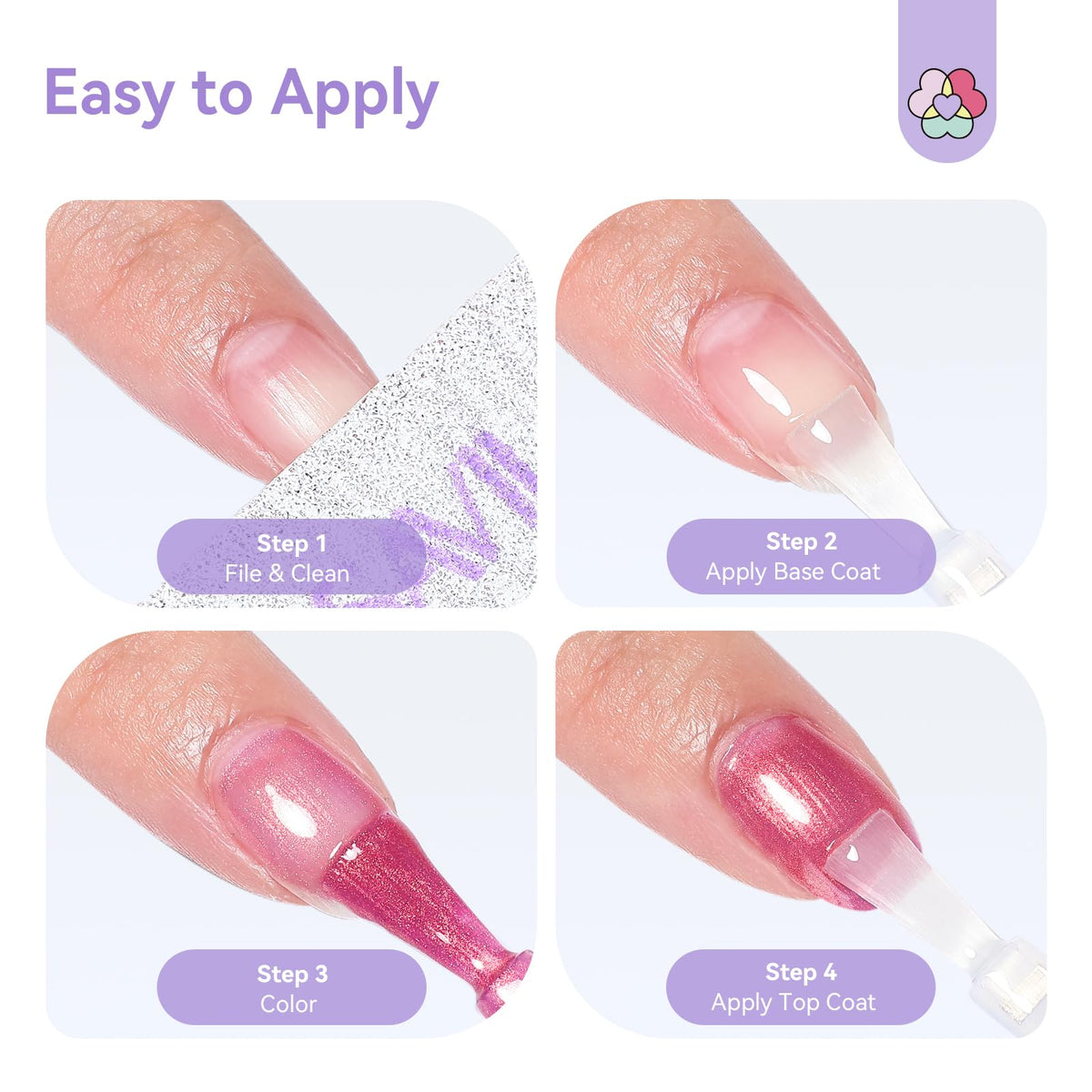 Set de vernis à ongles SAVILAND sur une table de maquillage