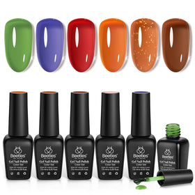 set de vernis gel beetles 6 couleurs avec packaging