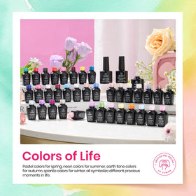 set de vernis gel beetles avec top coats