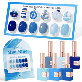 Set de vernis gel Double Rhythm 15 ML avec 6 flacons assortis