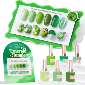 Set de vernis gel Double Rhythm 6 Pcs 15 ML avec échantillons de couleurs