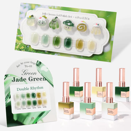Set de vernis gel Double Rhythm 6 pcs 15 ML couleur identique