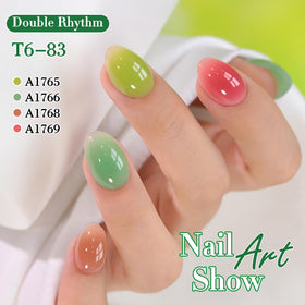 Set de vernis gel Double Rhythm avec flacons et pinceau
