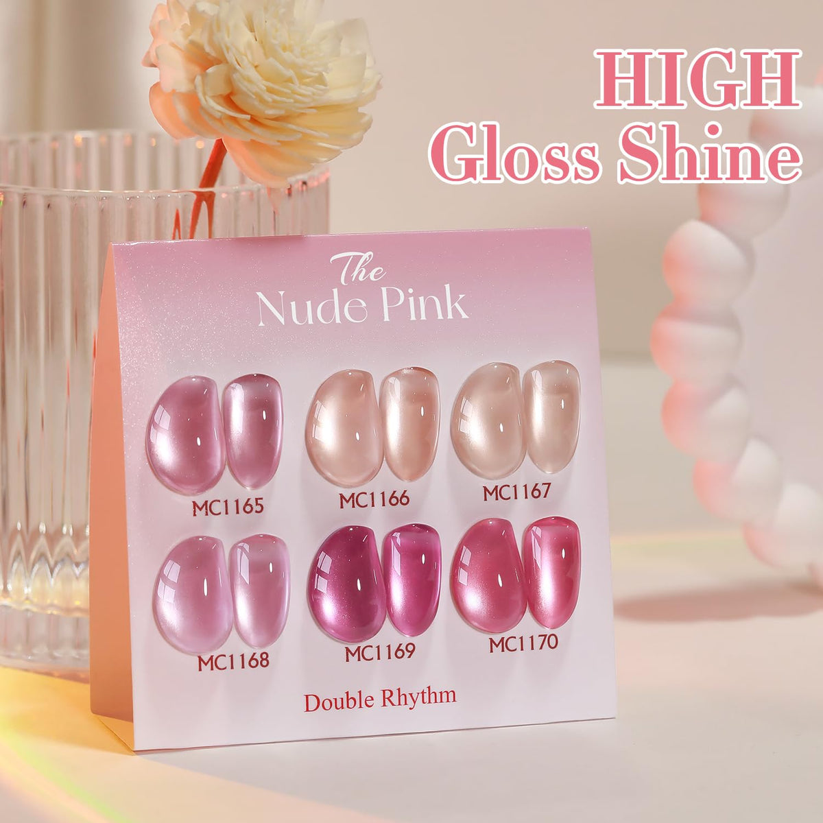 Set de vernis gel Double Rhythm avec instructions d'utilisation