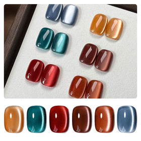 Set de vernis gel GAOY 6 couleurs avec magnet, vue de face