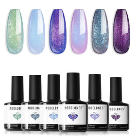 Set de vernis gel modelones avec 6 couleurs chameleon
