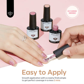 Set de vernis gel modelones présenté avec accessoires