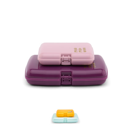 Set de Voyage Caboodles, deux mini-cas en rose et violet, vue de face