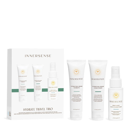 Set de Voyage Hydratant INNERSENSE avec trois produits en format 60 ml
