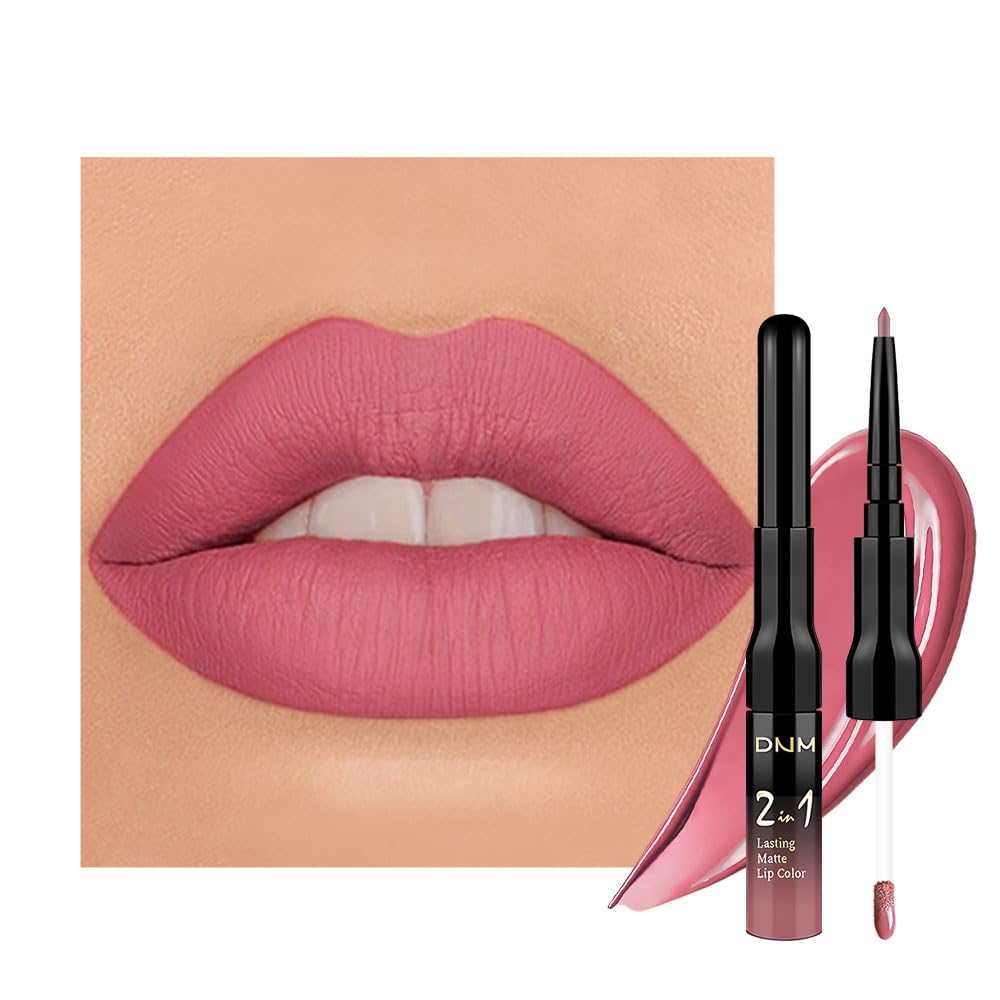 Set evpct crayon à lèvres et rouge à lèvres mat vue de face