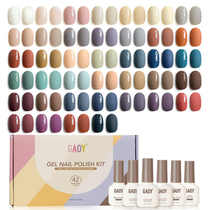 Set GAOY de vernis à ongles gel avec 39 couleurs classiques