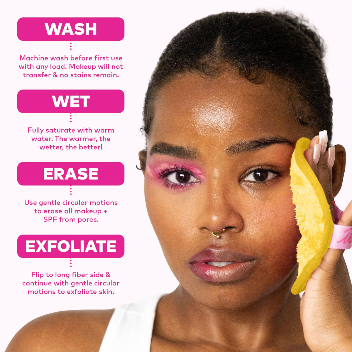 Set MakeUp Eraser avec différentes éponges démaquillantes