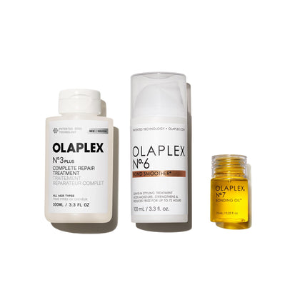 Set Olaplex de Réparation et Brillance avec N°.3PLUS, N°.6 et N°.7