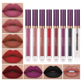 Set QiBest de 7 rouges à lèvres mat avec gloss hydratant