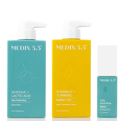 Set soin Medix 5.5 3 pièces avec crème corporelle et sérum
