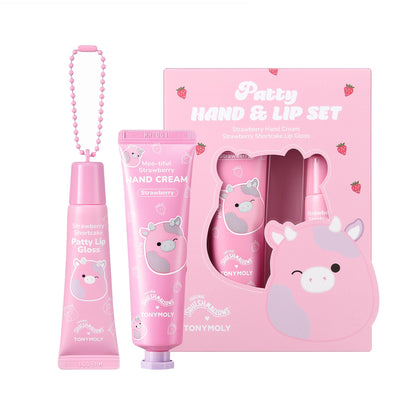 Set TONYMOLY Patty la Vache avec crème mains et gloss à lèvres
