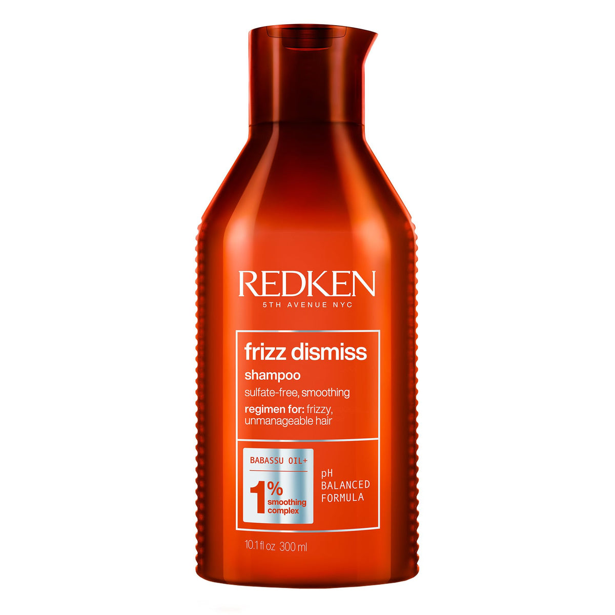 Shampoing Redken Frizz Dismiss 330g vue avant avec étiquette