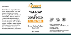 Shampoing Tallow & Lait de Chèvre en utilisation