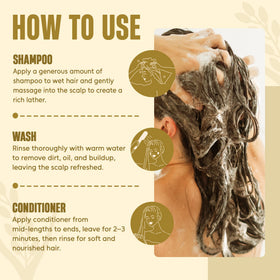 Shampoo et Après-shampoing Eau de Riz INFINA ESSENTIALS sur fond blanc