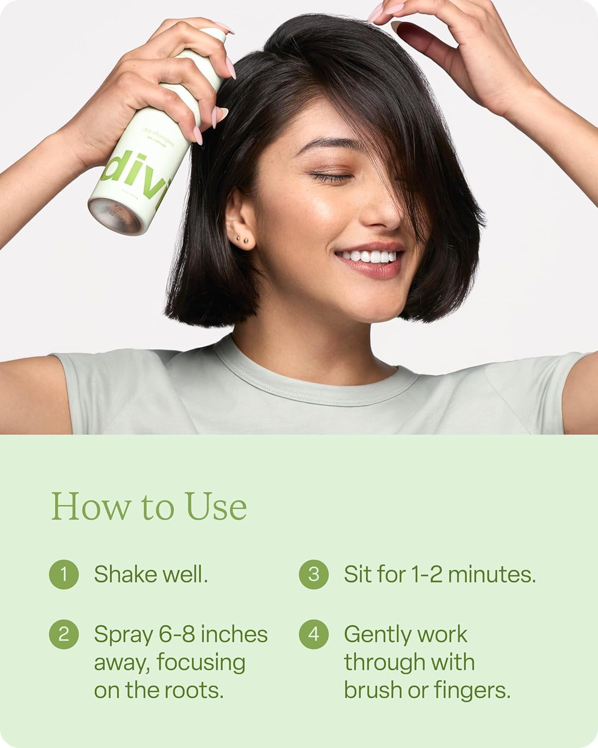 Shampoo Sec divi avec ingrédients naturels