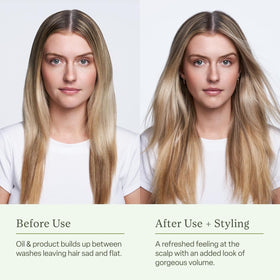 Shampoo Sec divi en utilisation au gymnase