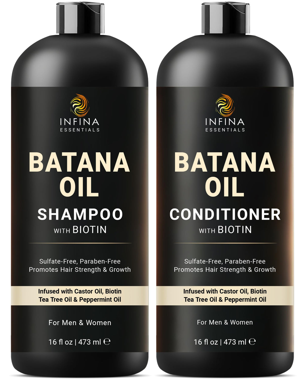 Shampooing à l'Huile de Batana INFINA ESSENTIALS 16 fl oz, vue avant