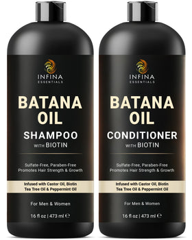 Shampooing à l'Huile de Batana INFINA ESSENTIALS 16 fl oz, vue avant