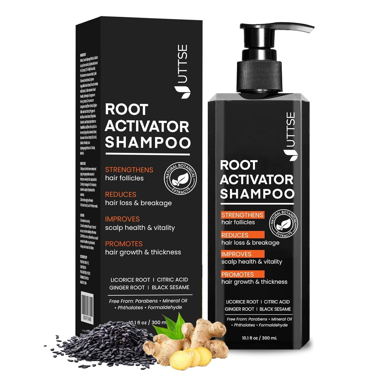 Shampooing Activateur de Racines Uttse 408g vue avant