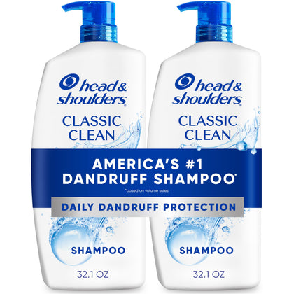 Shampooing antipelliculaire Head & Shoulders Classic Clean 32,1 fl oz vue avant
