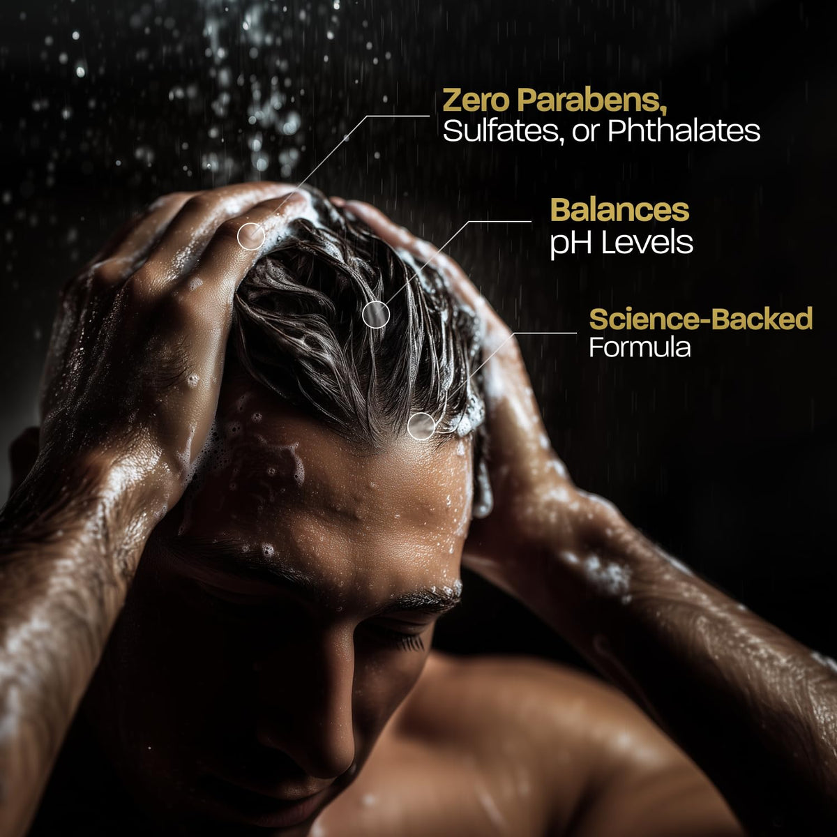 Shampooing BASED BODYWORKS ouvert avec produit visible