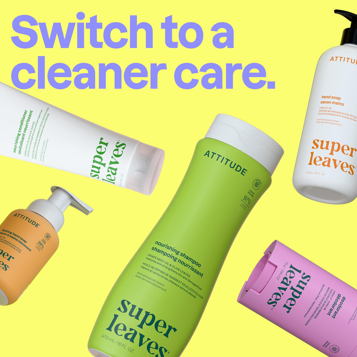 Shampooing BIO SPECTRA ATTITUDE dans une salle de bain