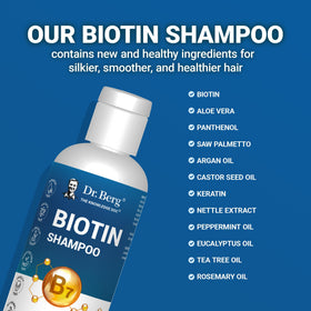 Shampooing Biotin Dr. Berg Nutritionals 240g en utilisation