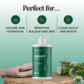 Shampooing Biotin et Romarin avec autres produits de la gamme