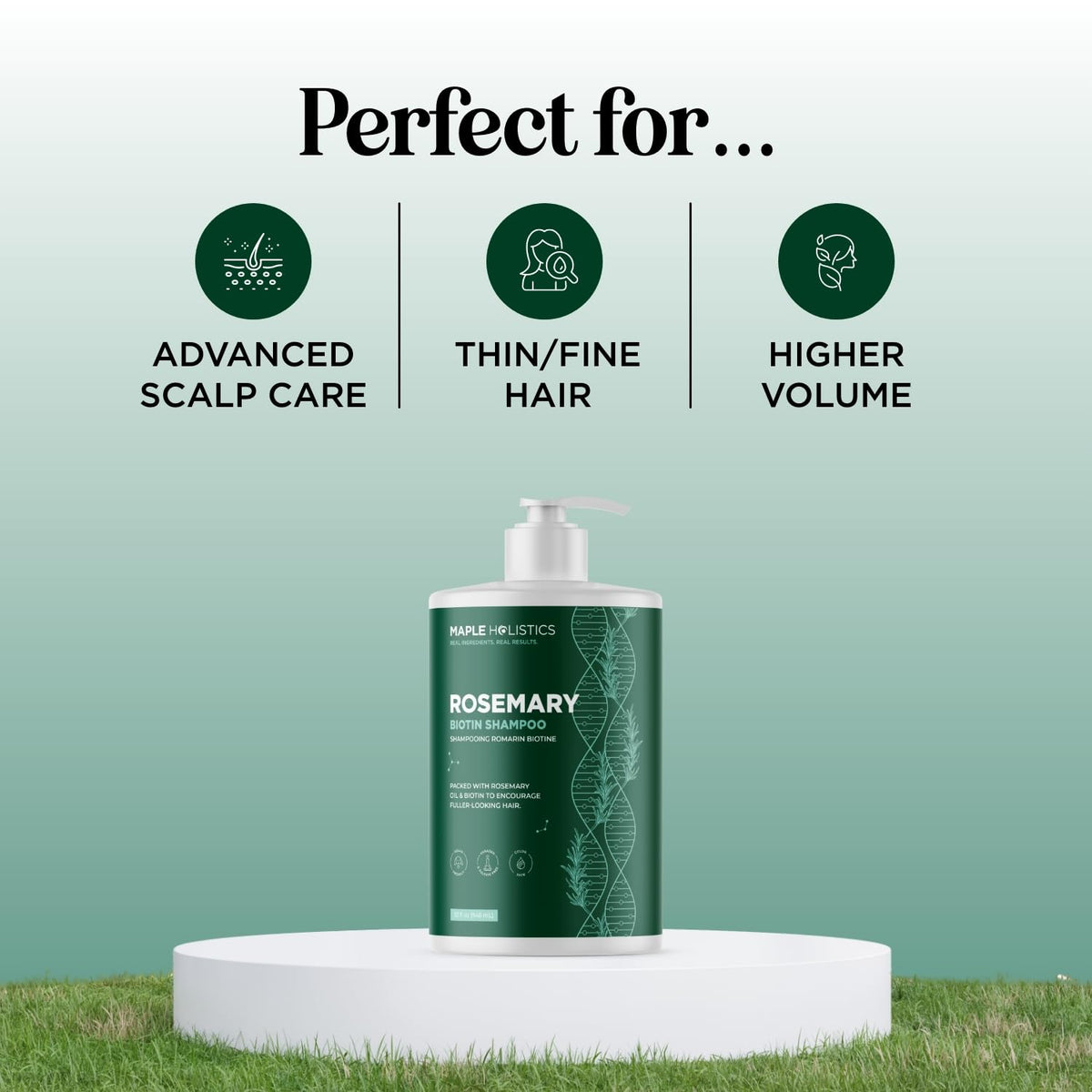 Shampooing Biotin et Romarin avec huiles naturelles