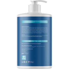 Shampooing Biotine et Romarin sur un fond naturel