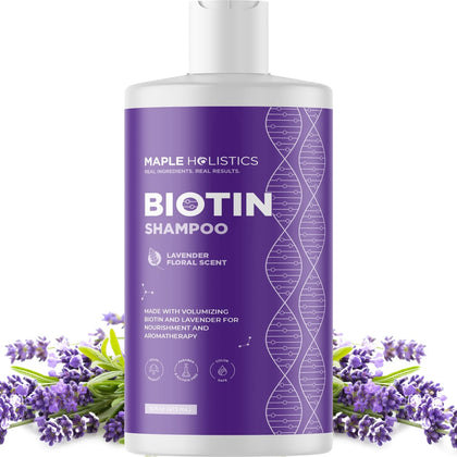 Shampooing Biotine Lavande 490g - Maple Holistics vue avant
