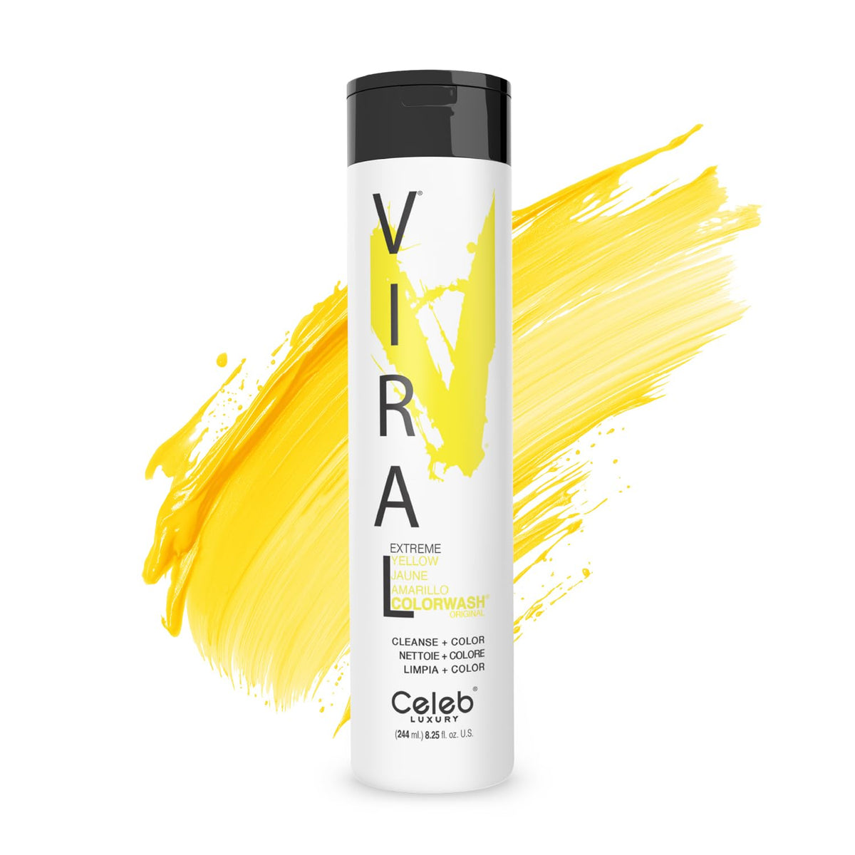 Shampooing Celeb Luxury Viral Colorwash Jaune 8,25 oz vue avant