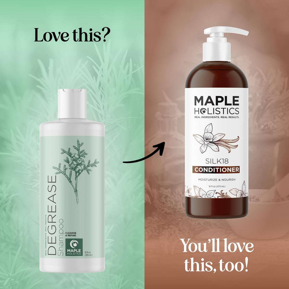Shampooing clarifiant Maple Holistics avec des ingrédients naturels